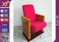 Red Furniture Wooden Folded Auditorium Chairs With Writing Pad 32 Kg OEM / ODM supplier