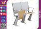 Student Intelligent Desk And Chairs Plywood / Steel Back For College Furniture supplier