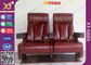 Leather Upholstered Lounger Back Cinema Theater Seating Chair For Commercial supplier