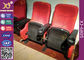 Dirty Proof Red Fabric Cinema Theater Chairs Seating With Foldable Seating Padding supplier