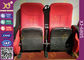 Dirty Proof Red Fabric Cinema Theater Chairs Seating With Foldable Seating Padding supplier