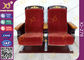 Aluminum Leg Luxury Auditorium Theater Seating With Golden Wood Carved Works supplier