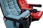 Pushing Back Cinema Chair Recline Seating High Back Metal Frame With Cup Holder supplier