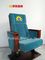 Iron Leg Wooden Armrest Auditorium Chairs For Church Minister Chair 580mm supplier