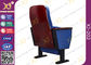 Blue Folding Cinema Style Chairs For Auditorium High Strength Steel Structure supplier