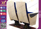 Maple Veneer Blue Upholstered Auditorium Chairs With Heater Air Output Under Seat Pad supplier