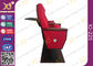Push Back Fire Resistant Fabric Auditorium Chairs With Back MDF Writing Pad supplier