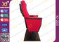 Push Back Fire Resistant Fabric Auditorium Chairs With Back MDF Writing Pad supplier