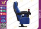 PU Molded Foam Powder Coating Base Cinema Theater Chairs With Flexible Armrest supplier