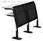 Cold Rolled Steel Frame Geniune Leather with Foam School Desk And Chair With Writing Desk supplier