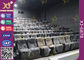 Micro Fiber Leatherette Double Color Cinema Theater Chairs In Plastic Big Armrest supplier