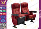 Red Foldable Auditorium Theater Seating Chairs Used Movie Cinema Seats Fixed Backs supplier