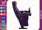 Plastic Folded Cinema Seat / Movie Theater Chairs With Adjustable Cup Holder supplier