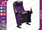 Plastic Folded Cinema Seat / Movie Theater Chairs With Adjustable Cup Holder supplier