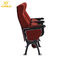 Aluminum Alloy plywood cover leather Auditorium Chairs with ABS Tablet  360° Turning supplier