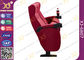 Luxury 3d Theater Cinema Chair / Sponge + Fabric + Steel Movie Seat supplier