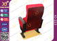 Red Large Iron Leg Auditorium Theater Chairs For Conference Fire Retardant supplier