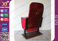 Public Folded Veneer Auditorium Chairs / Red Lecture Hall Seating supplier