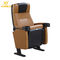 Black Head Yellow Leather Folding Wrap Armrest Tip Up Seat Cinema Theater Room Chairs supplier