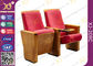 High-end Red Fabric Auditorium Chairs With Folded Writing Tablet supplier
