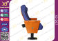 Wood Box Armrest Conference Hall Chairs With Foldable PU Foam Seat supplier