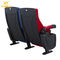 Geniune Leather High Density Molded Foam Movie Theater Seats With Cup Holder supplier