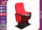 Wooden Armrest Box Structure Conference Hall Chairs With Book Net And Cup Holder supplier