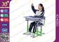 Hollow Polethylene Top Desk And Chair Set For Students , 5 Years Warranty supplier