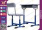 Iron Structure Primary Student Kids School Table And Chairs With Non Slip Feet supplier