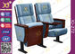 Plain Split Type Back Rest Auditorium Chair With Sewing Logos / Movie Theater Seats supplier