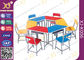 Multi Functional Combination Student Desk And Chair Set With Steel Drawer / Classroom Furniture supplier