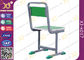 Height Adjustable Wooden Top Student Table And Chair Set With Book Hook supplier