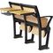 Iron And Wood University School Desk And Chair Size 1085 * 870 * 870 mm supplier