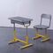 HDPE Environmental Iron Aluminum Student Desk Aand Chair Set With Drawer supplier