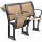 Foldable Iron Metal Plywood Wooden Desk And Chair Set For School Lecture Hall supplier