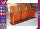 Low Back Synthetic Leather Auditorium Movie Theater Seats / Church Folding Chairs supplier
