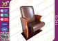 Low Back Synthetic Leather Auditorium Movie Theater Seats / Church Folding Chairs supplier