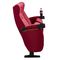 Fire Resistant Red Fabric Folding Movie Theater Chairs Tip Up By Gravity supplier