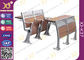 Aluminum College Furniture Ladder Folding School Desk And Chair 520 * 480 * 780 mm supplier
