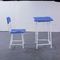 Fixed height HDPE Standard Middle School Metal Desk and Chair Set supplier