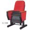 Public Foldable Auditorium Chairs with Caster and Wooden Writing Tablet supplier
