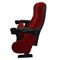 Luxury Red Velvet VIP Cinema Seating With Plastic Cup Holder / Movie Theater Chairs supplier