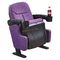 Fancy Purple Middle Back VIP Cinema Seating With Cup Holder / Home Theater Chair supplier