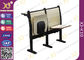 18MM Composite Board Folded Seat School Desk And Chair With Strong Metal Frame supplier