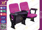 Injection Polyurethane Foam Low Back Auditorium Conference Hall Chair With Soft Seat Back supplier