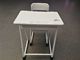Hollow Student Desk And Chair Set With Plastic Backrest / Top Table supplier