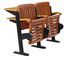 Rubber Wood Strong Steel Desk Lecture Hall Seating With Fixing Tablet supplier